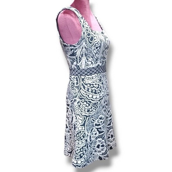 ett:twa Anthropologie Lined Womens XS Black White Sleeveless Valery Shift Dress - Picture 2 of 16